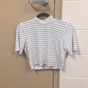 Charlotte Russe Mock Neck Crop Top